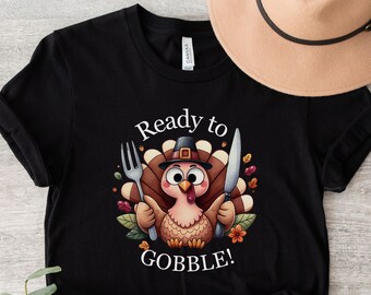 Thanksgiving Gobble Shirt, Funny Cute Turkey, Family Thanksgiving Shirt,Thanksgiving Turkey Shirt,Thanksgiving Shirt for Women, Fall Turkey