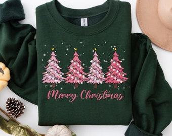 Christmas Tree Sweatshirt,Christmas Sweater,Merry and Bright Christmas Shirt,Holiday Sweater for Women,Holiday Sweatshirt,Christmas Shirt