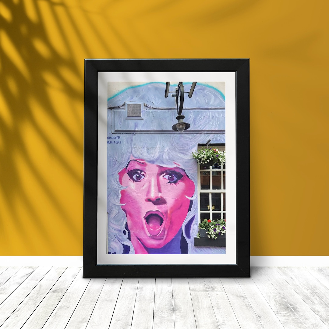 Urban Art Street Mural, Contemporary Wall Art, City Wall Décor, City