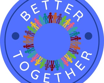 Better Together Circle Sticker