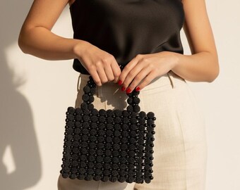 Pearl Beaded Evening Purse, Handmade Women Handbags Unique, Elegant Evening  Clutch - Etsy