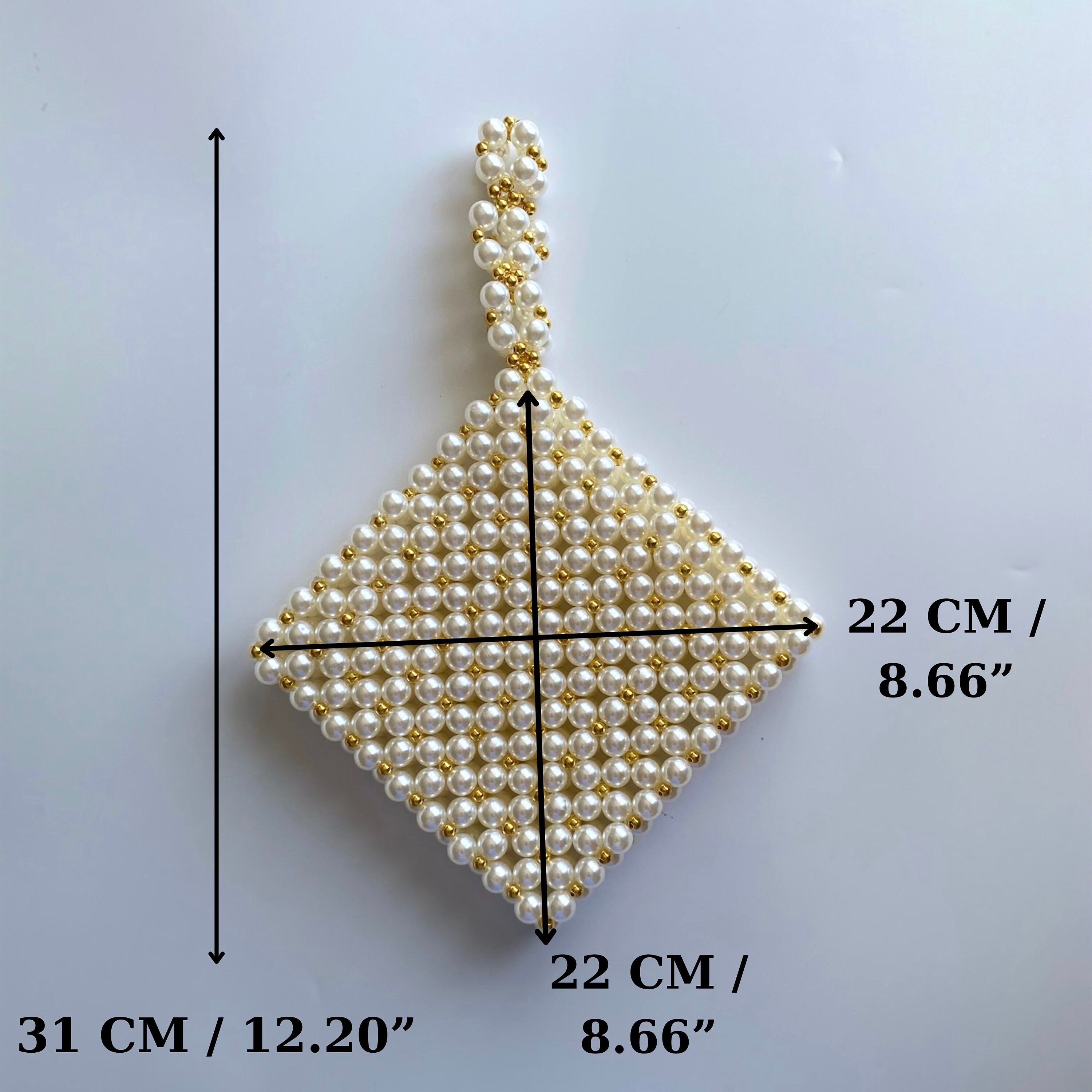 Pearl Embellished Bridal Clutch