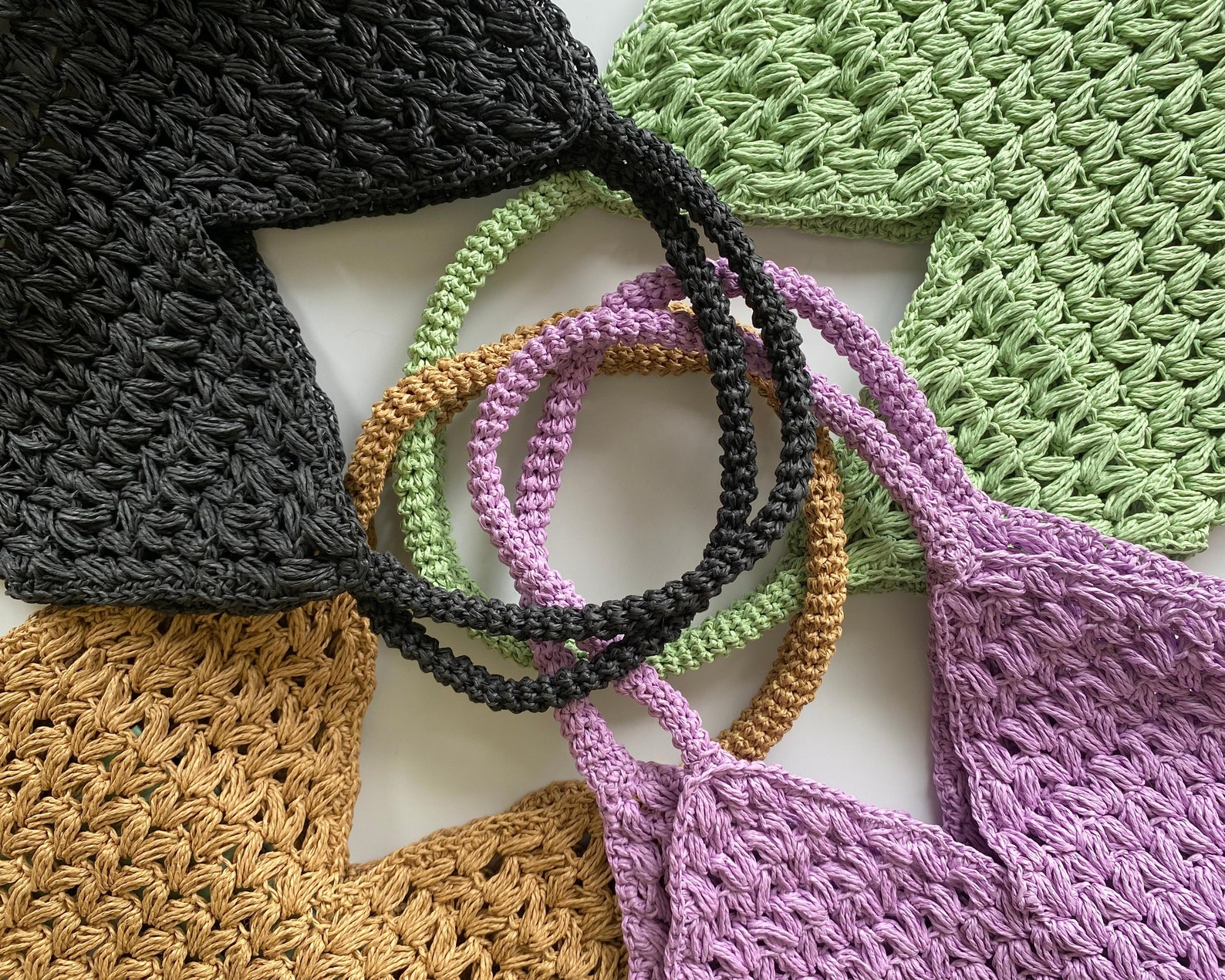 Crochet Shoulder Bag Crochet Rope Bag Summer Bag Beach Tote Etsy