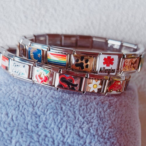 Italian Charm Bracelet Classic Italian Charms - Etsy