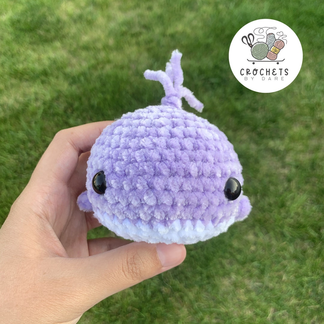 Whale Crochet Plushie Amigurumi Stuffed Animal Etsy