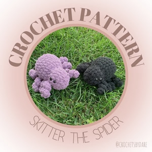 Skitter the Spider Crochet Pattern PDF Download Beginner-Friendly No-Sew Amigurumi