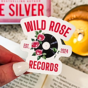 Wild Rose Records Vinyl Sticker | Cowboy Romance | Kindle Sticker | Elsie Silver | Decal | Bookish Gift | Smut | BookTok | Chestnut Springs