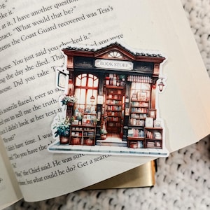 Cozy Bookstore Vinyl Sticker | Aesthetic Book Lover Gift | Laptop Decal | Bookish Kindle Sticker | BookTok | Bookworm | Bookshop Sticker