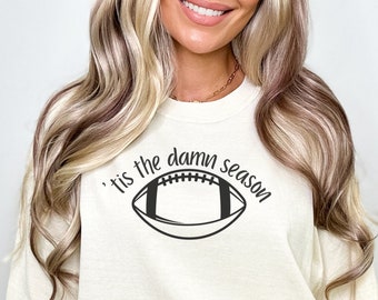 Tis the Damn Season Comfort Colors Shirt | Football T shirt | Game Day | College Shirt | Game Day | Vintage Fall Shirt | Football Season