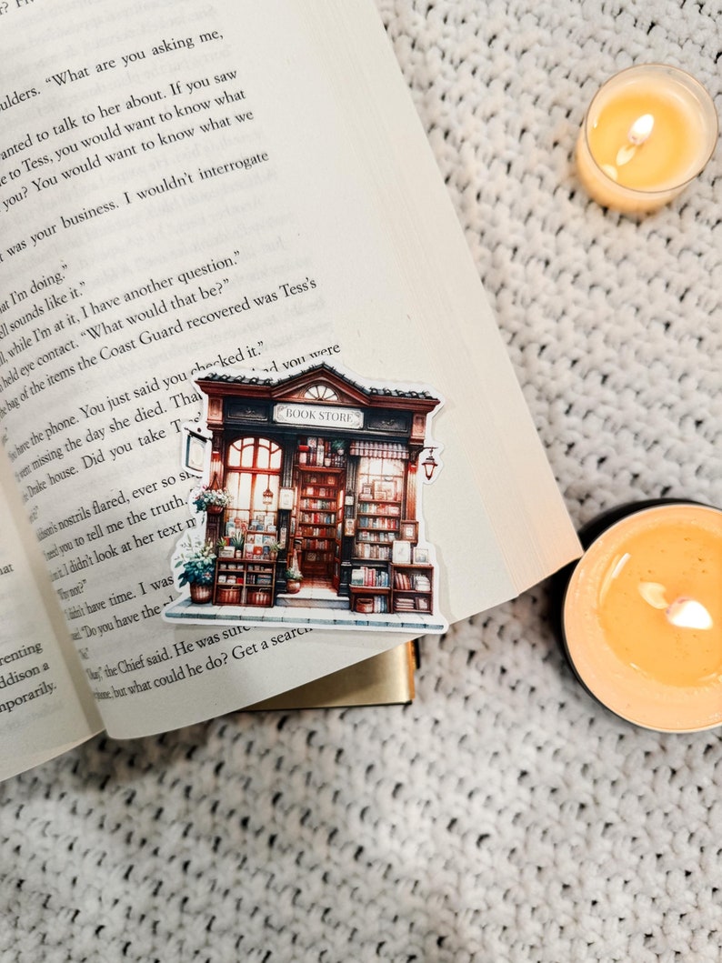 Cozy Bookstore Vinyl Sticker | Aesthetic Book Lover Gift | Laptop Decal ...