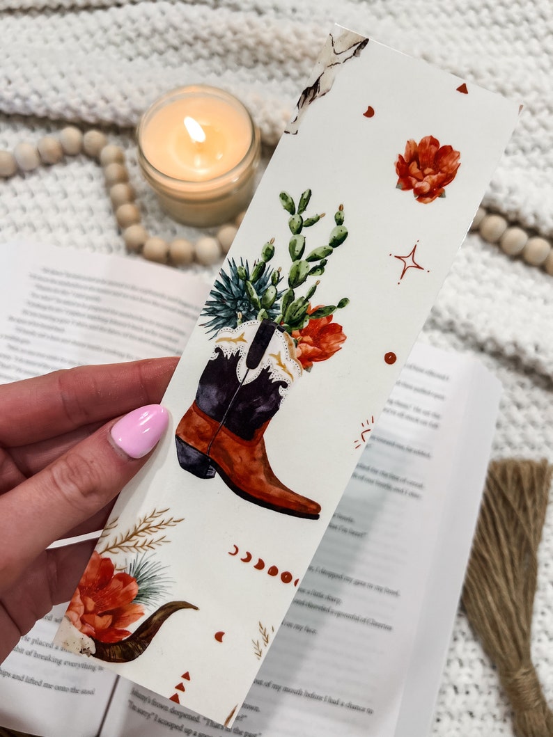 Set of Cowboy Era Laminated Handmade Bookmarks | Bookish | Reader ...