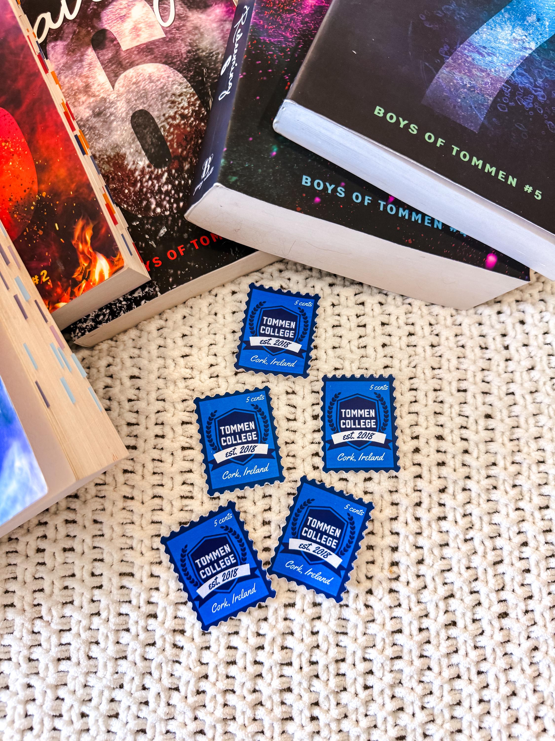 Tommen College Postage Stamp Sticker | Boys of Tommen | Booktok Merch ...
