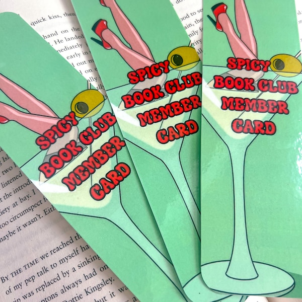 Spicy Book Club Bookmark | Smut Bookmark | Gift for Book Lover | Handmade | Reader | Book Tok | Bookish | Spicy Books | Girlfriend, Partner