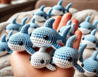 Niedliche Mini Hai Häkelanleitung – DIY Baby Shark Amigurumi Projekt