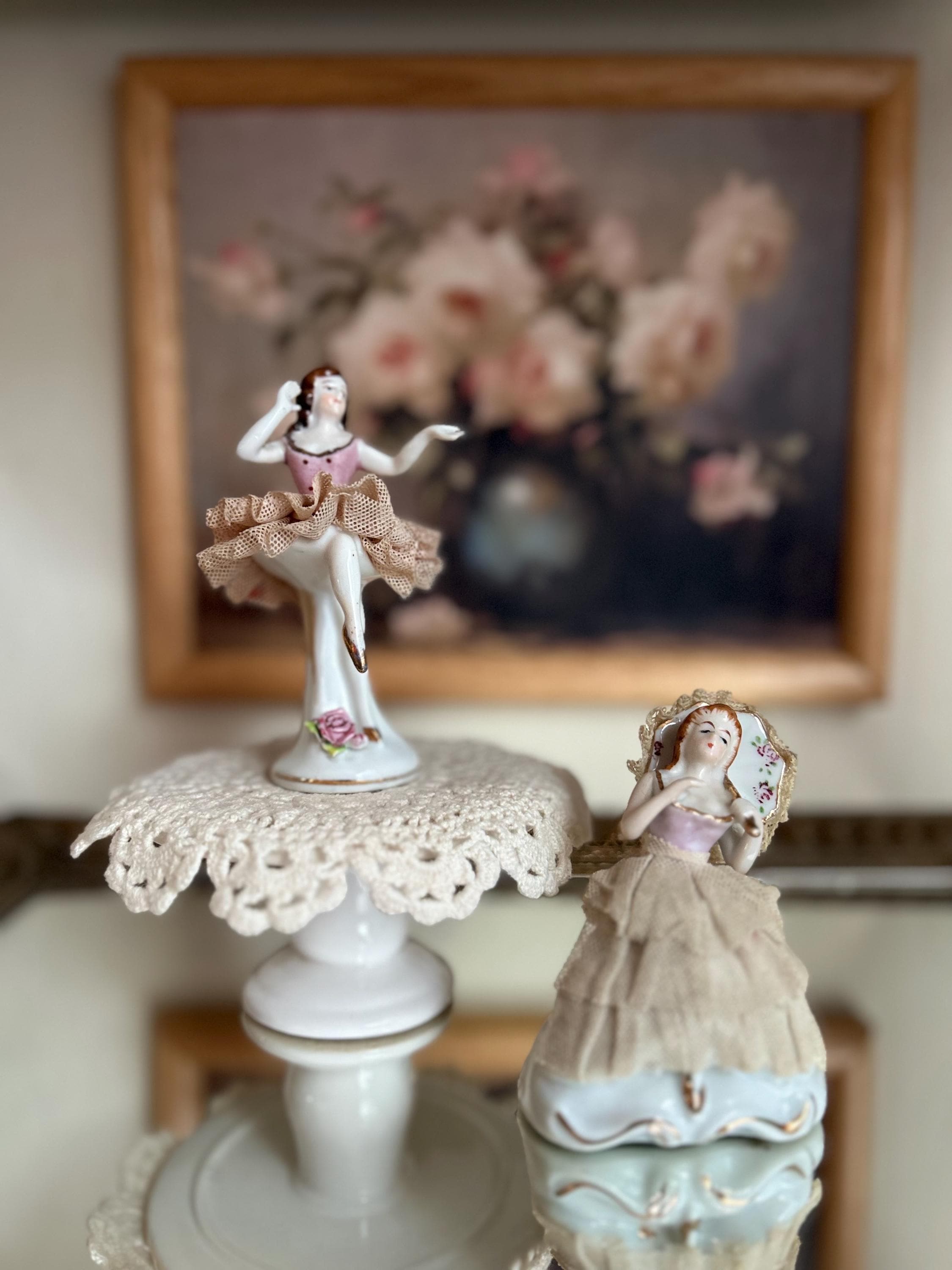 Dresden Ballerina Figurine - Etsy