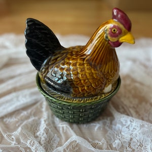 Hen on Basket