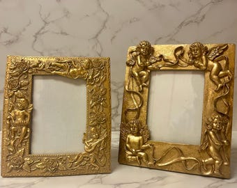 Cherub Angel Gold Resin Frames