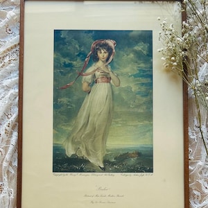 Vintage Framed Print of “Pinkie” in Wooden Frame