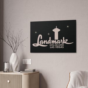 Vintage Landmark Casino Canvas Print: Las Vegas Wall Art