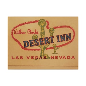 Vintage Desert Inn Casino Matchbook-kunstdoek