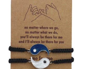 Yin Yang Couple Bracelets: Stainless Steel Matching Friendship Jewelry