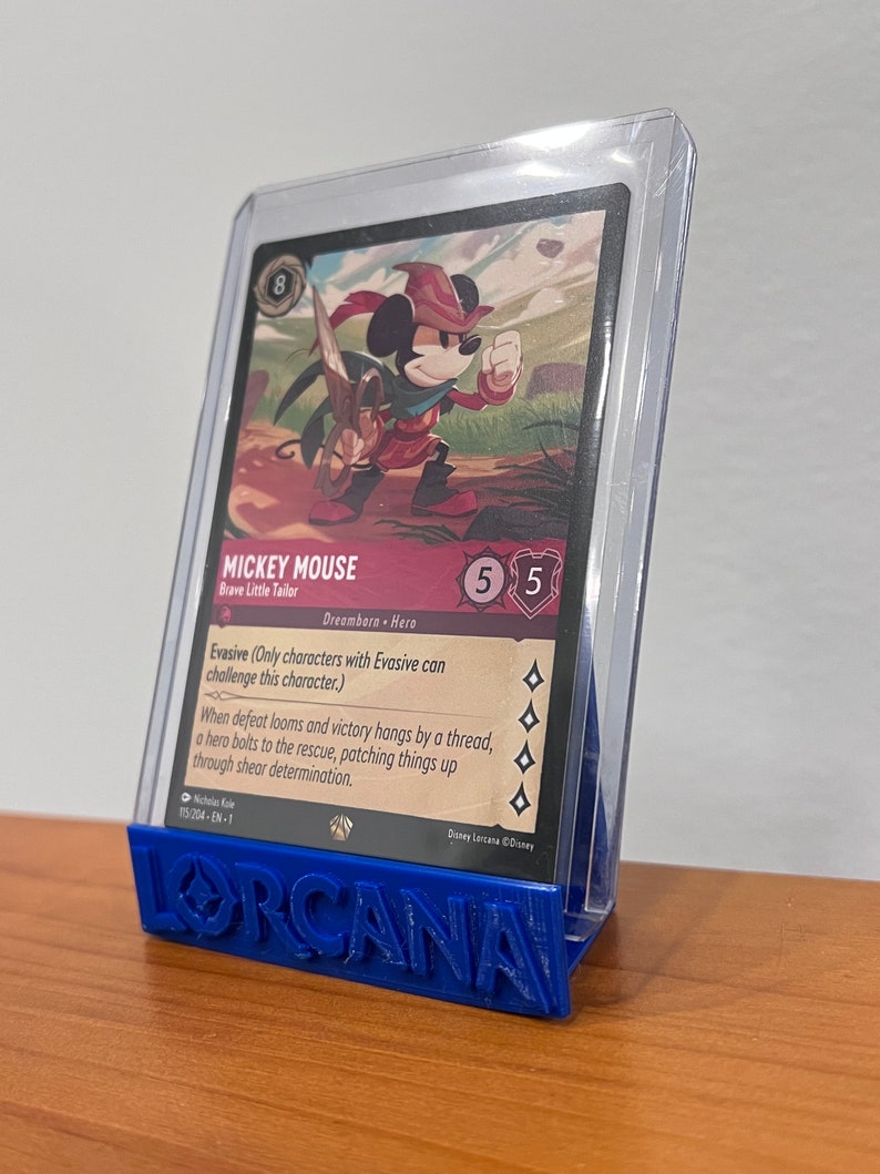 Trading Card Display Stand 3D Printed Custom Card Stand Display Your