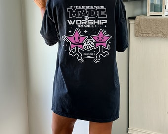 Retro Christian Shirt Comfort Color Vintage Faith Based Tshirt Jesus T Shirt Bible Verse T shirt Words on Back Print Trendy Oversized Tee