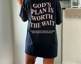 Gods plan bijbelvers shirt esthetisch christelijk shirt christelijk vrouwen geloof absed trendy kleding trendy kleding esthetische kleding