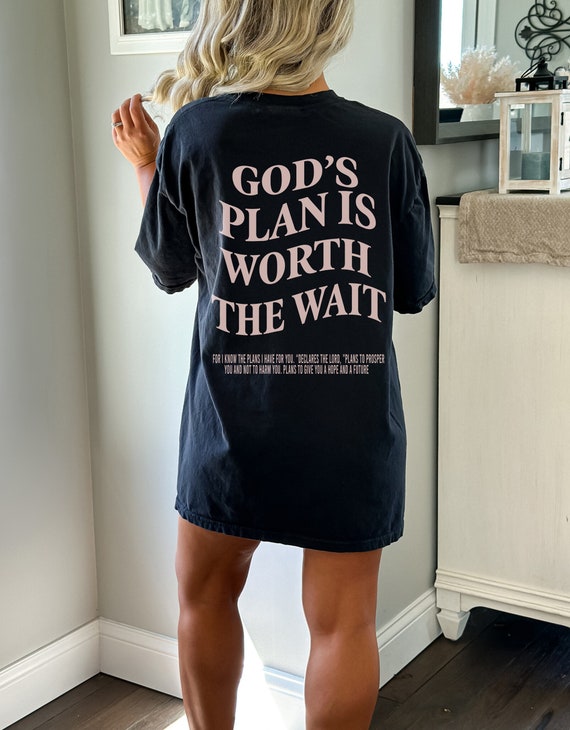 Gods Plan Bible Verse Shirt Aesthetic Christian Shirt Christan Women Faith absed Trendy Clothing Trendy Clothes Aesthetic Clothing