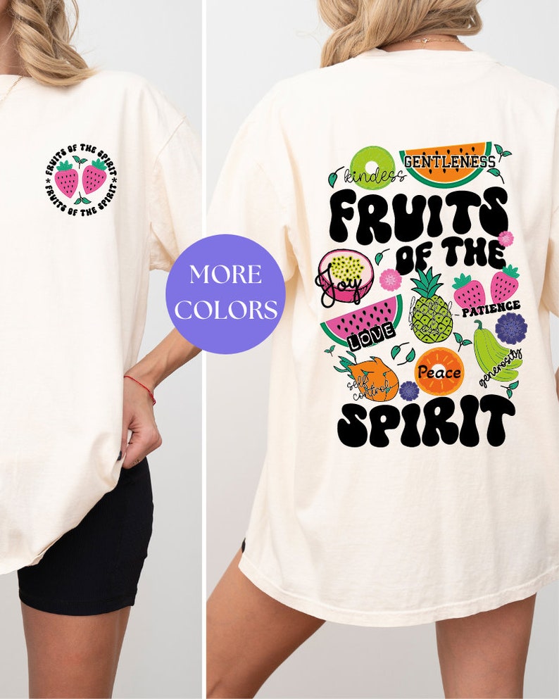 Fruits of the Spirit Comfort Colors® Shirt, Christian Shirts Gifts for ...