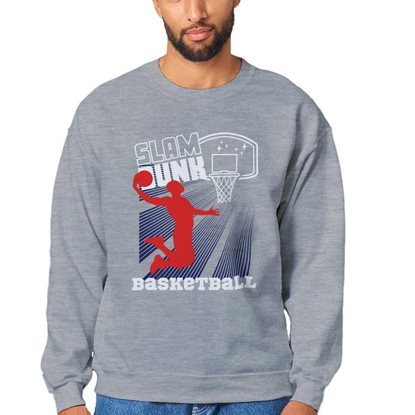 Basketball Lover Tee, Slum Dunk Sweater, Rebound, Game Day, Sport Fan Gift, Basketball Gift, Men Shirt, Women Shirt, Design Tee, Ball Sport