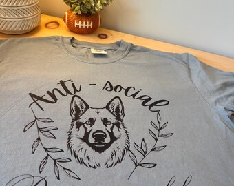 Anti- social dog mom svg