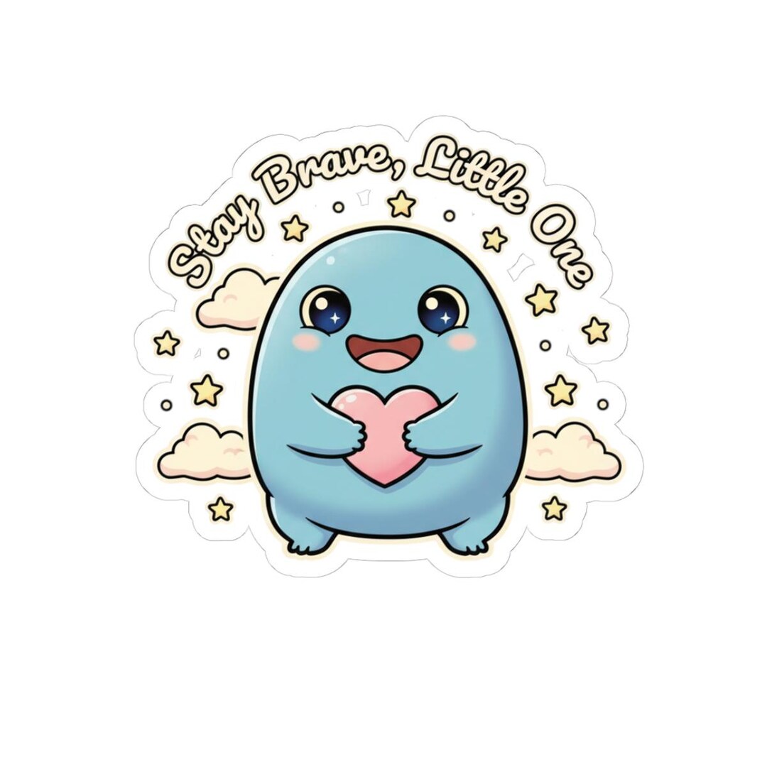 Brave Little Monster Sticker | Cute Monster Characters, Therapy Monster ...