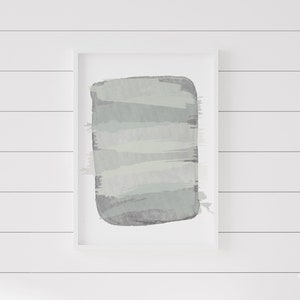 Abstract Watercolor Art, Sage Green Wall Art, Beach Decor, Coastal Decor, Coastal Wall Art, Beach House Decor, Surf Decor, Surf Nursery image 1