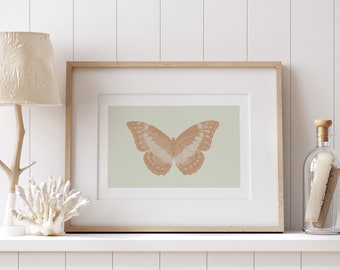 Butterfly Art, Butterfly Wall Art, Beach Decor, Beach House Decor, Surf Decor, Surf Nursery, Digital Wall Art