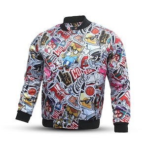 Unisex Sublimated Satin  Varsity Jacket Baseball Jackets  Bomber College American Style Jacket