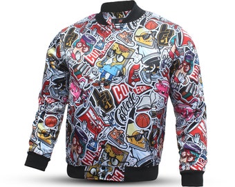 AWDis - Veste Blouson Baseball Unisexe Style Universite Américaine