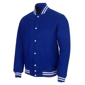 Unisex Varsity Jacket Baseball Letterman Jackets Wool Body Wool Sleeves Bomber College American Style Jacket