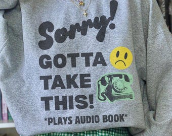 AudioBooks, Book Merch, Reader Sweatshirt, Book Lover Gift, Audio Book Reader