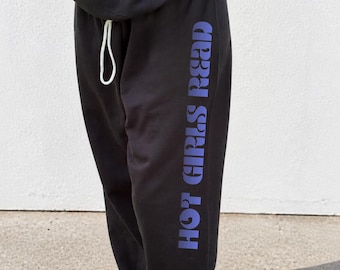 Heiße Mädchen lesen Jogginghose, Bookish Merch, Buchliebhaber Jogginghose, Geschenk für Leser, Bequem