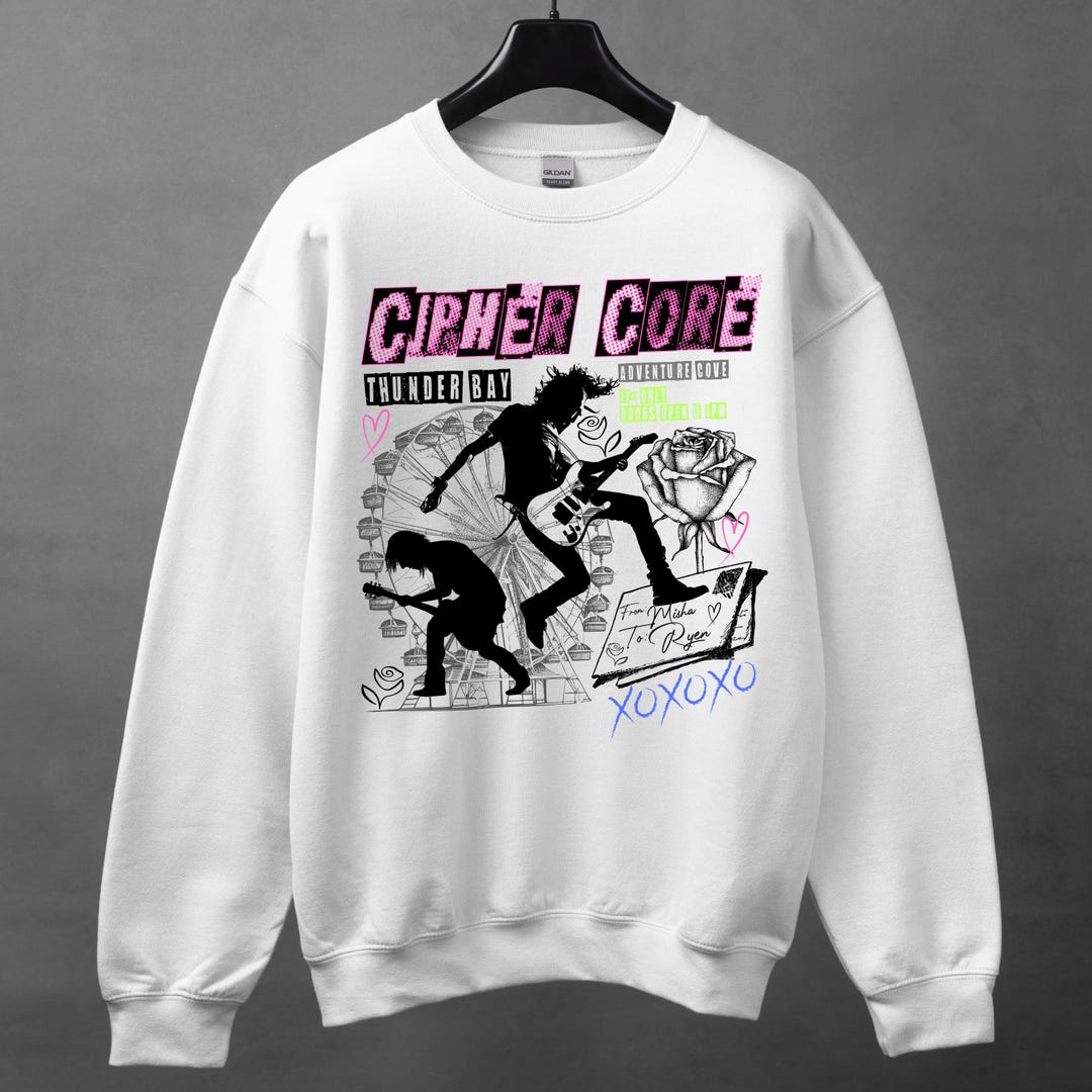 パンク57ブック風スウェットシャツ：サイファーコア、サンダーベイ