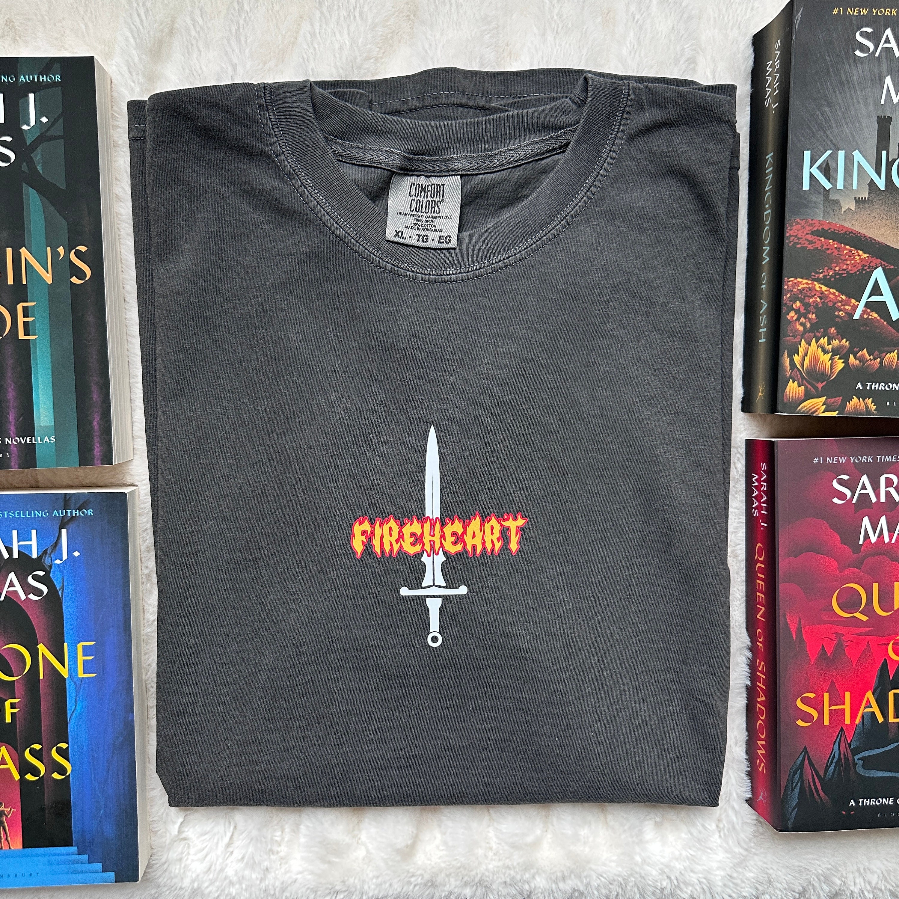 Fireheart Inspired, Aelin, The Thirteen, TOG, Throne of Glass, Book Shirt Booktok Merch, Bookish T-shirt, Romantasy, Fantasy Books