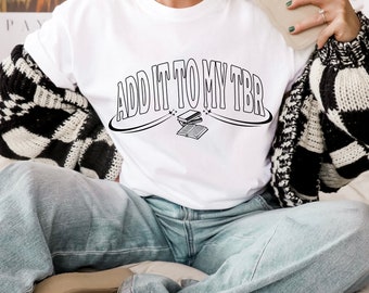 TBRリスト コンフォートカラーTシャツ：Booktokリーダーギフト