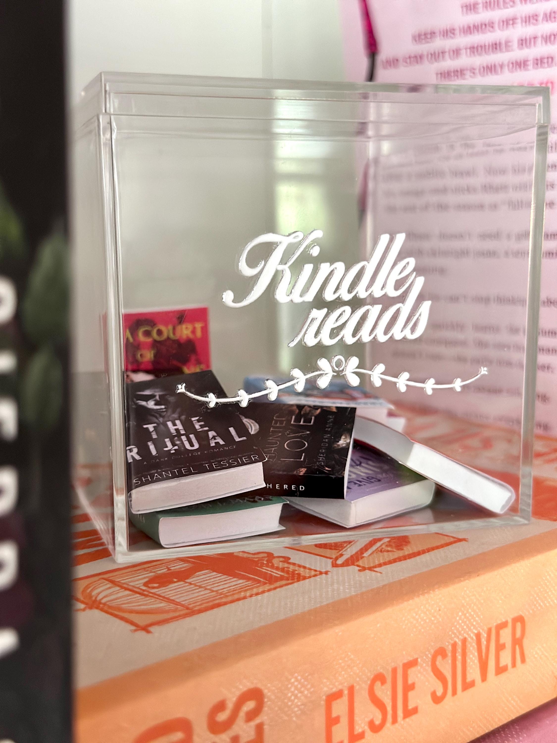 Custom Mini Books, Kindle Reads, Bookshelf Box, Mini Book Jar, Customizable Bookshelf Decor, TBR List, Reading Tracker