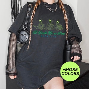 BOOK Club, Skeleton, Book Lover, Reader ACOTAR, Fourth Wing, Book Shirt, Booktok Merch, Bookish T-shirt, Romantasy, Kindle, Gift Reader