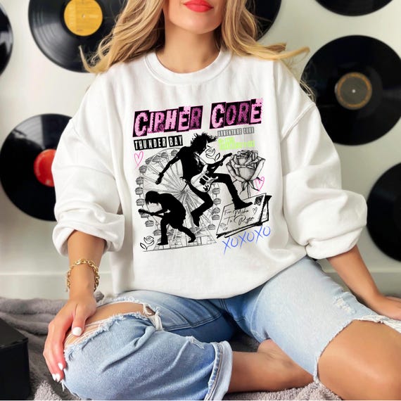 パンク57ブック風スウェットシャツ：サイファーコア、サンダーベイ
