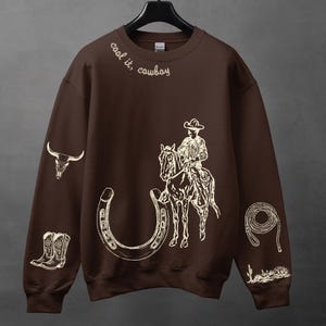 Sudadera con gráfico de vaquero: camiseta del oeste para amantes de los libros