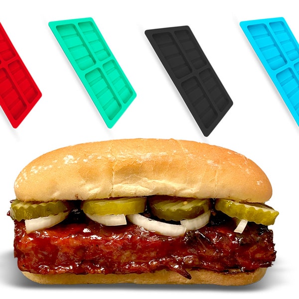 Make your own McRib with the silicone bbq patty form