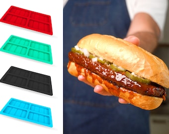 Grilling BBQ Enthusiast Patty Maker in Silicone Form Burger McRib Copycat for Party Kit Grill Tool Best Gift Idea Father’s Day this summer