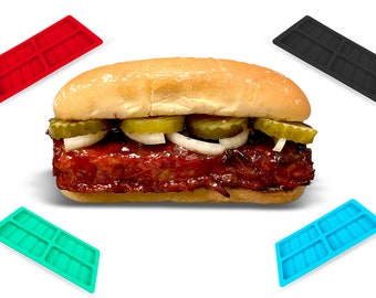 The DIY McRib! Make Your Own BBQ Patties with our Silicone Rib Patty Form